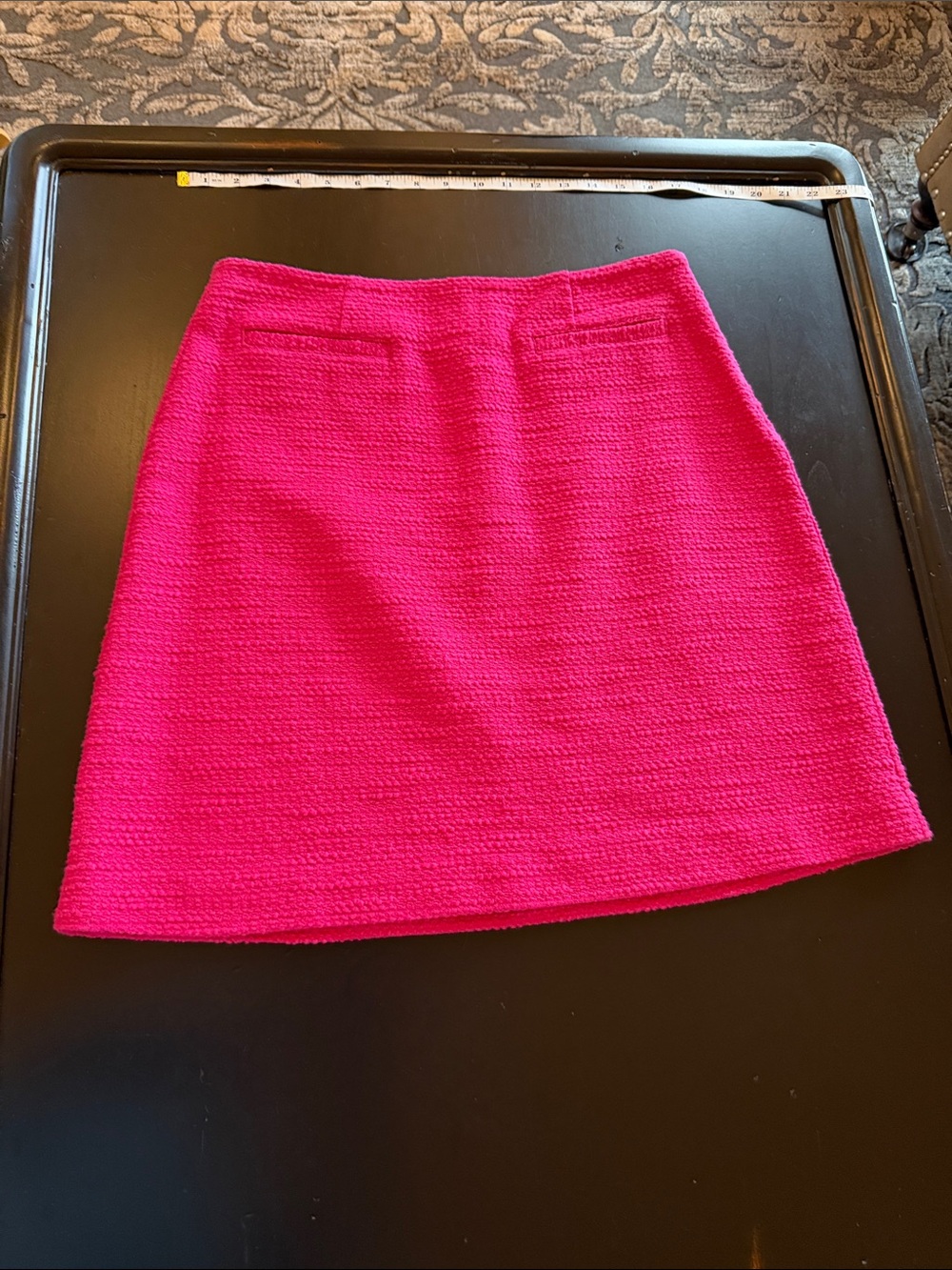 Cabi Bright Pink Textured Mini Skirt - Women's Skirt#6646